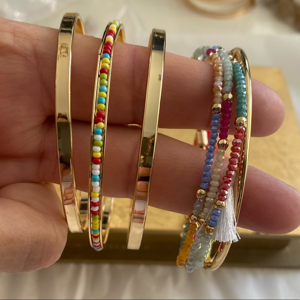 Gold bracelet set ✨